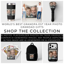 World's Best Grandpa Est Year Photo Grandad Gifts 