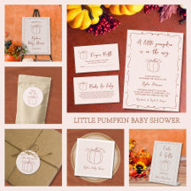 Hand Drawn Pumpkin Fall Autumn Baby Shower