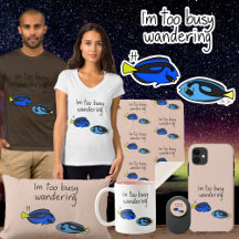 Zodiac Pisces "I'm too Busy Wandering" Pink Orange