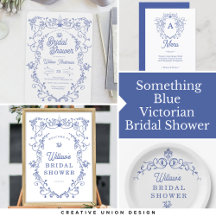 Something Blue Victorian Chinoiserie Bridal Shower