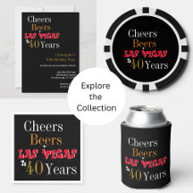 40th Birthday Las Vegas Cheers and Beers Party