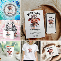 Holy Cow Caricatures I’m One Cowgirl 1st Birthday 