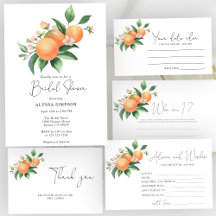 Oranges Bridal Shower