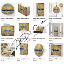 Gifts with splash on a fall evening design