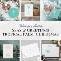 Seas and Greetings Tropical Palm Tree Christmas