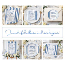 Seashell Bridal Shower Blue Nautical Suite