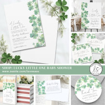 Lucky Little One Shamrock Baby Shower