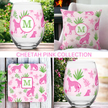 Cheetahs with Pink Background