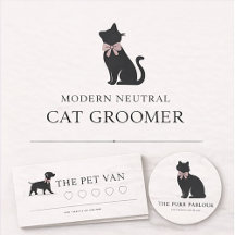 Modern Neutral Cat Groomer 