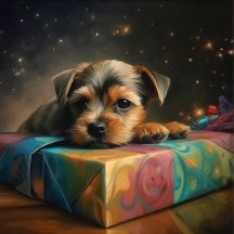 Cartes Postales  Puppy Noël