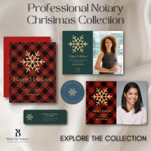 Festive Notary Snowflake Holiday Marketing Kit