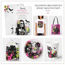 Halloween Girls Night Out | Spooky Skeleton Party