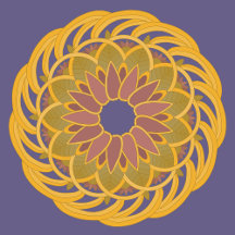 Beautiful Spiral Geometric Mandala