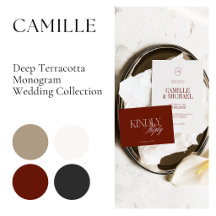 Camille • Deep Terracotta Wedding Collection