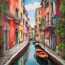 Watercolor Streets Venice