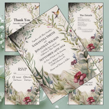 Boho Ring of Flowers Wedding Collection