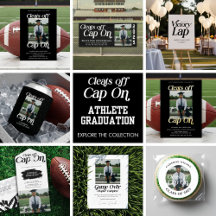 Cleats Off Cap On Sports Graduation Collection