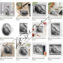 Gifts with mist on the rocks design