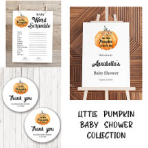 Little pumpkin Baby Shower Collection