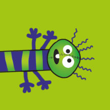 Lustige bunte Monster