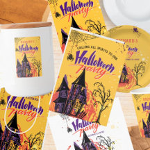 Colorful Abstract Halloween Party