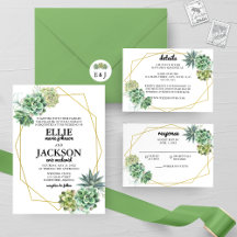 Stylish Succulent Wedding Collection