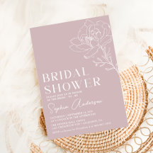 Pink Minimalist Boho Bridal Shower