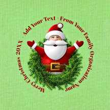 Santa Announcing Your Family Party