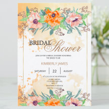 Bridal Shower. Poppies 