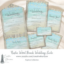 Rustic Beach String Lights Wedding Suite