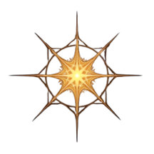 Golden Sacred Geometry Star – Spiritual Energy Hea