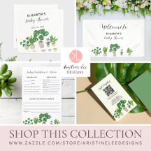 House Plants Baby Shower Boho Greenery