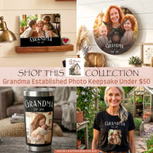 Grandma Established Photo Keepsake Under $50