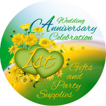 1st Wedding Anniversary Sunshine Daisies