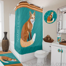 Red Fox Cute Retro Woodland Animals