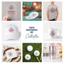 250th Independence Day Text & Fireworks