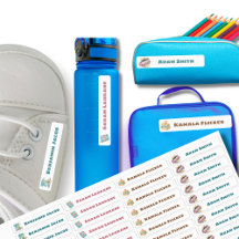 Cute Watercolor Back to School Lables and Note