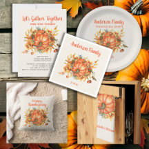 ORANGE PUMPKINS THANKSGIVING 