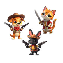 Baby Animal Character Trio 