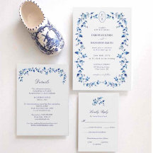 Delft Blue & White Wedding 