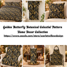 Golden Butterfly Botanical Celestial Home Decor
