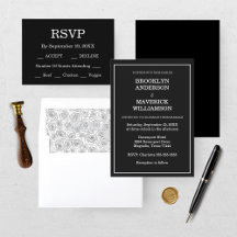 Elegant Blank & White Wedding Collection