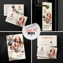 Elegant Biege Hair Stylist Salon Makeup Waxing