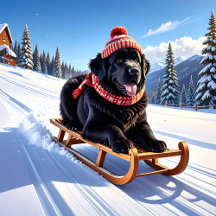 Newfoundland Dog Sled Ride