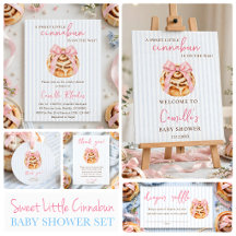 Sweet Little Cinnabun Baby Shower Collection