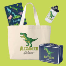 Watercolor Dinosaur Back to School Set