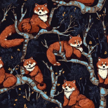 Red Pandas in Trees