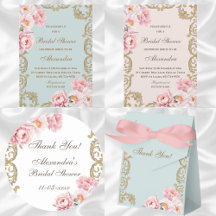 VINTAGE ROCOCO PEONY BRIDAL SHOWER