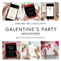 Galentine's Party Invitations