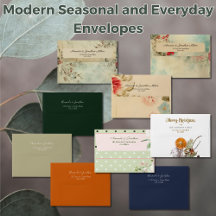 Modern Seasonal and Everyday Envelopes 